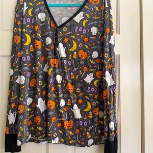 Little Sleepies Halloween Pumpkin and Ghost Top